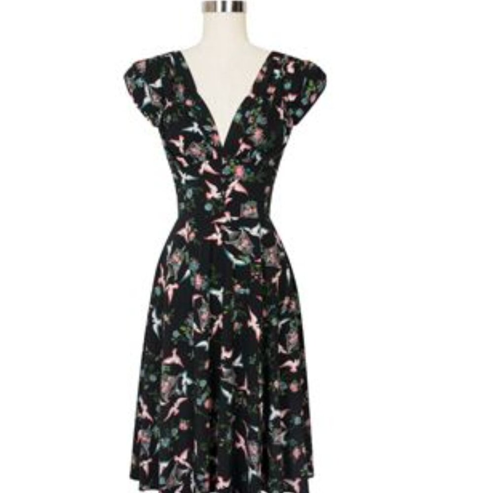 Trashy Diva Lovebirds 1940's Dress Sz16